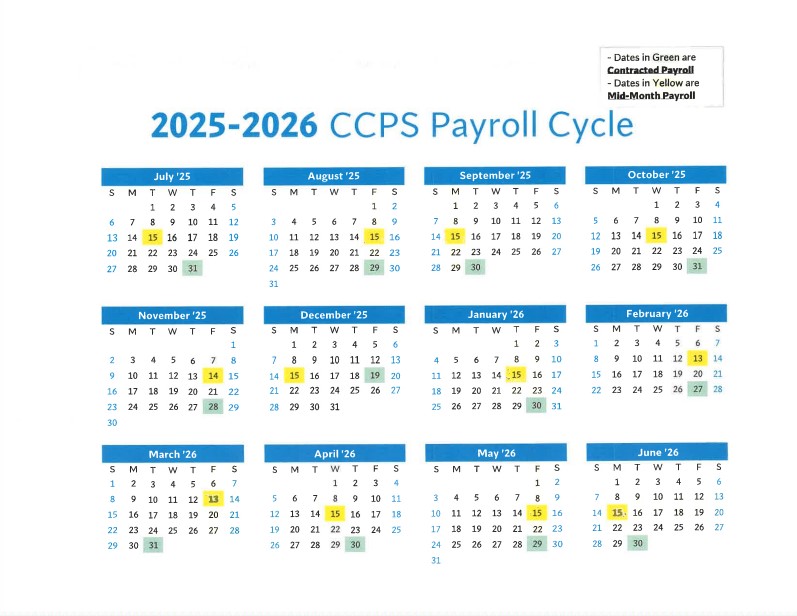 Payroll Calendar